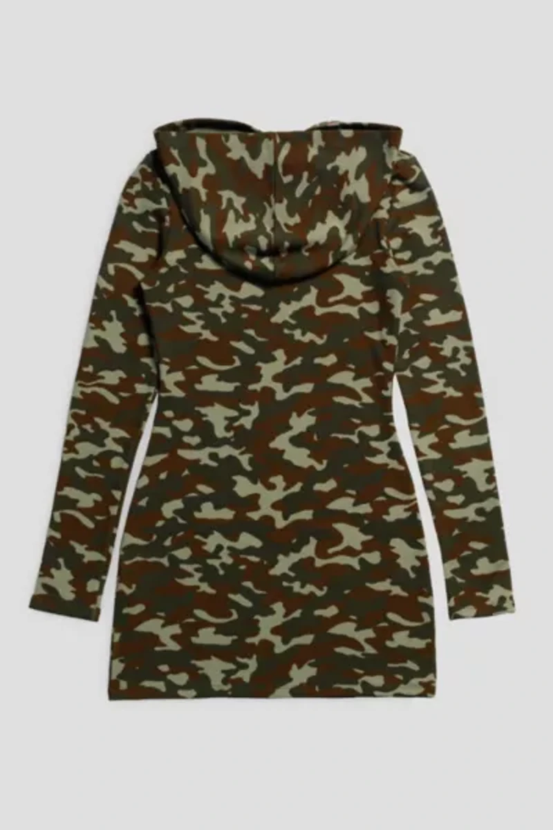 Frankie Collective Camo Hooded Dress 001