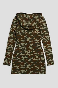 Frankie Collective Camo Hooded Dress 001