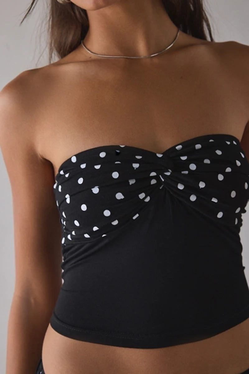 UO Get Dotted Jersey Knit Skirt 2-Piece Set