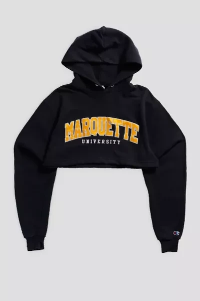 Frankie Collective Rework Marquette Micro Crop Sweatshirt