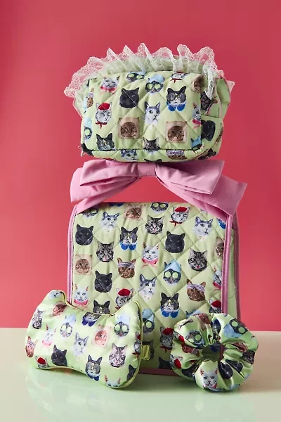 UO Patterned Large Travel Makeup Bag