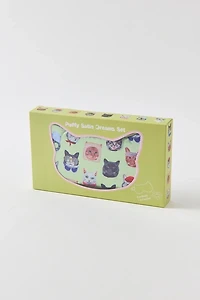 UO Puffy Satin Dreams Reversible Eye Mask & Scrunchie Set