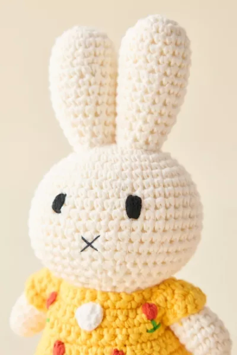 Just Dutch Miffy Yellow Flower Dress Crochet Plushie