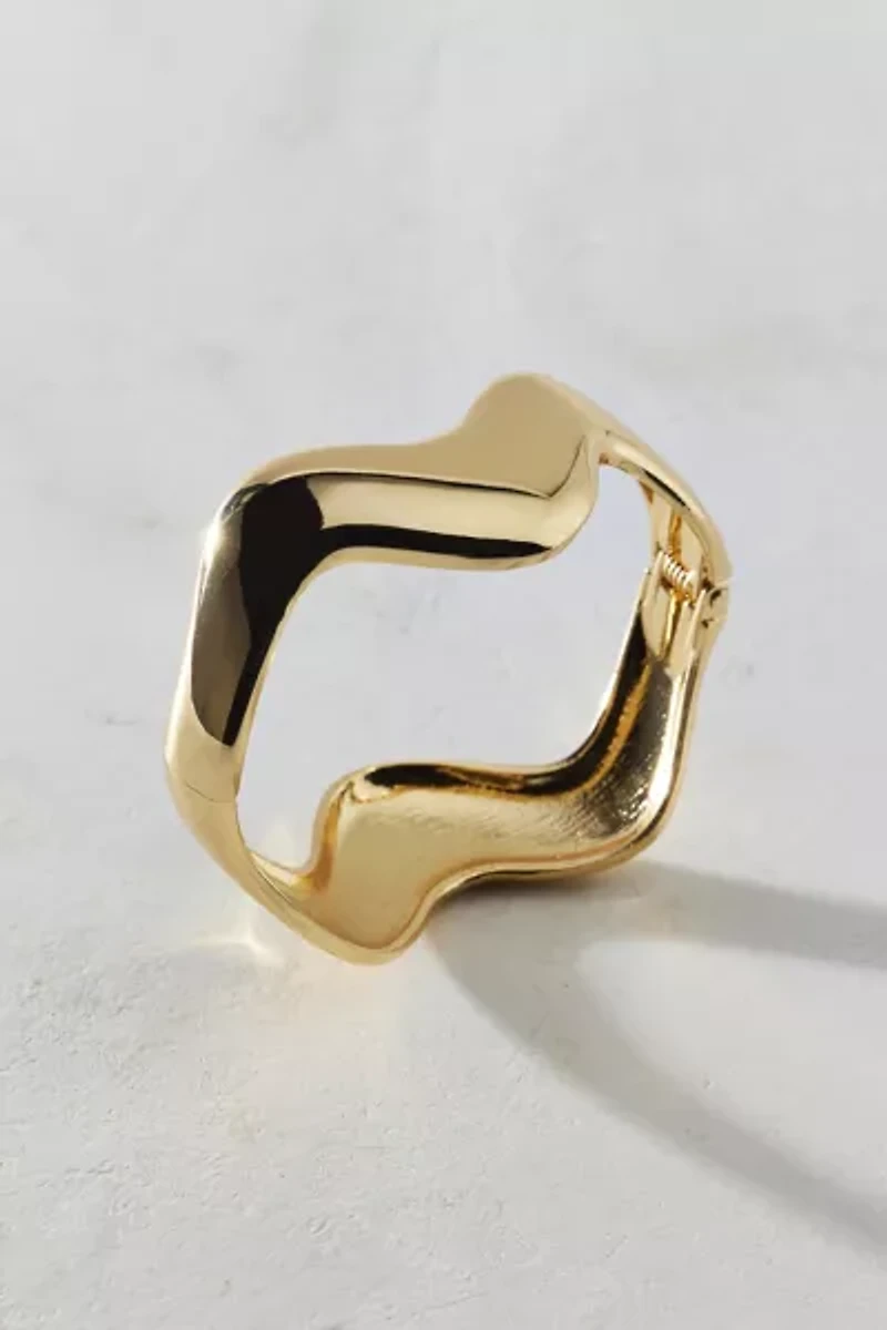 Organic Squiggle Bangle Bracelet