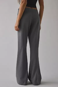 Motel Zallen Lace-Up Low-Rise Flare Trouser