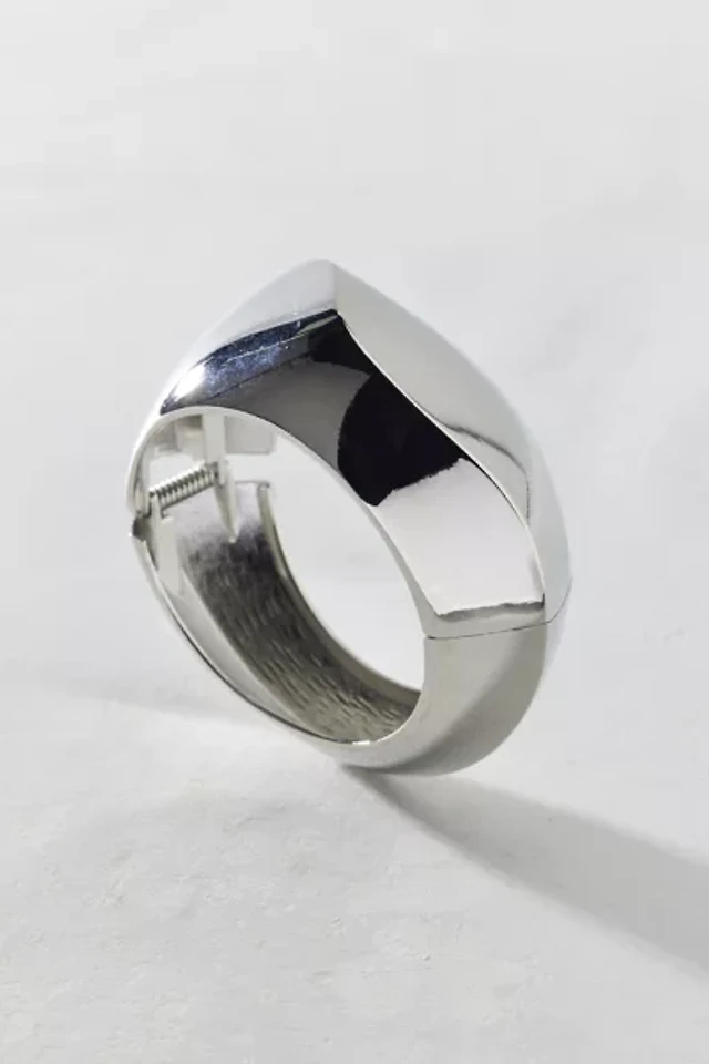 Abstract Metal Bangle Bracelet