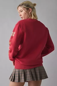 Mont Blanc Ski Club Crest Graphic Crew Neck Pullover