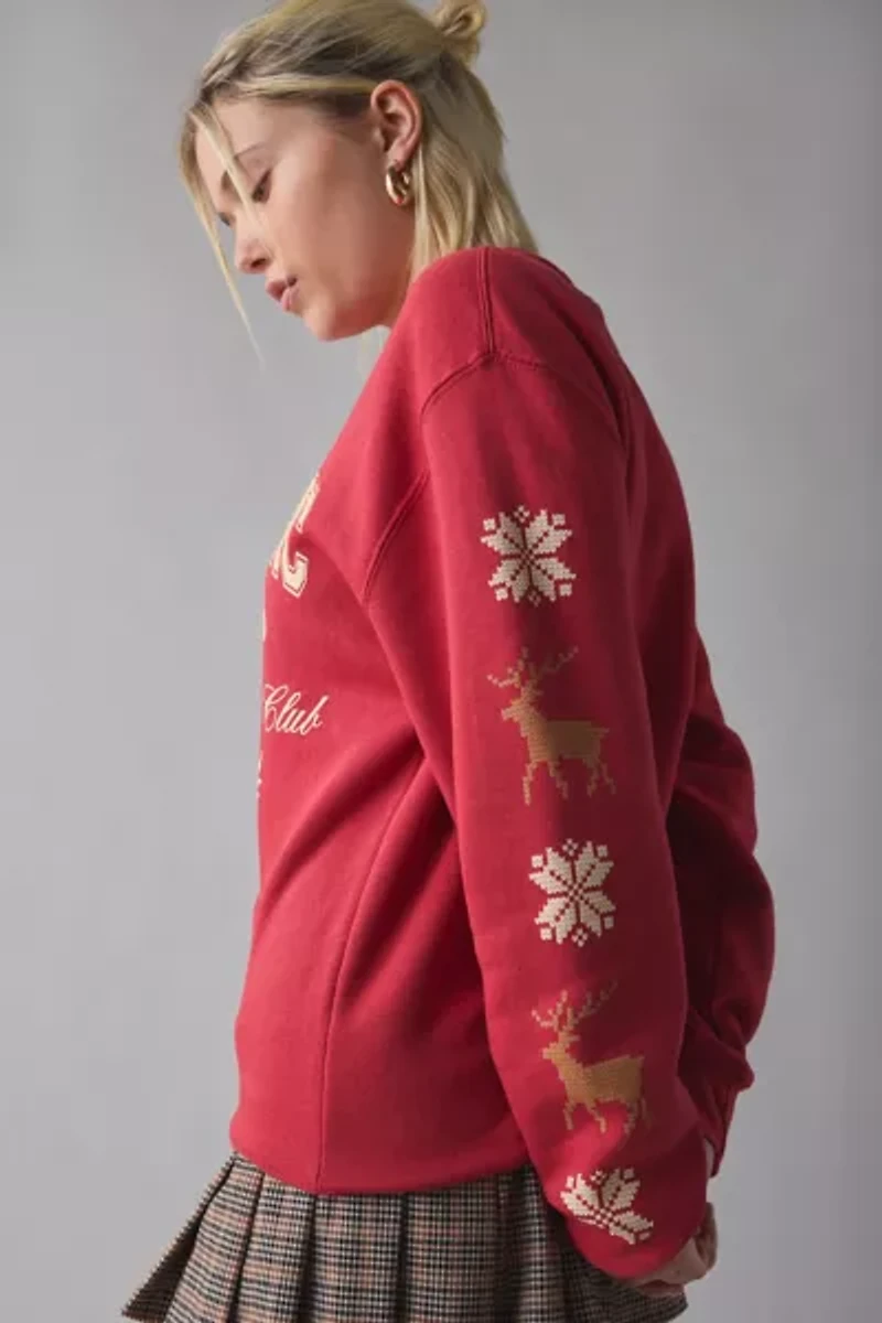 Mont Blanc Ski Club Crest Graphic Crew Neck Pullover