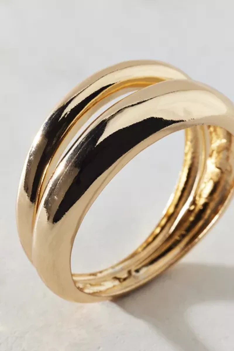 Double Band Bangle Bracelet