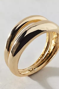 Double Band Bangle Bracelet