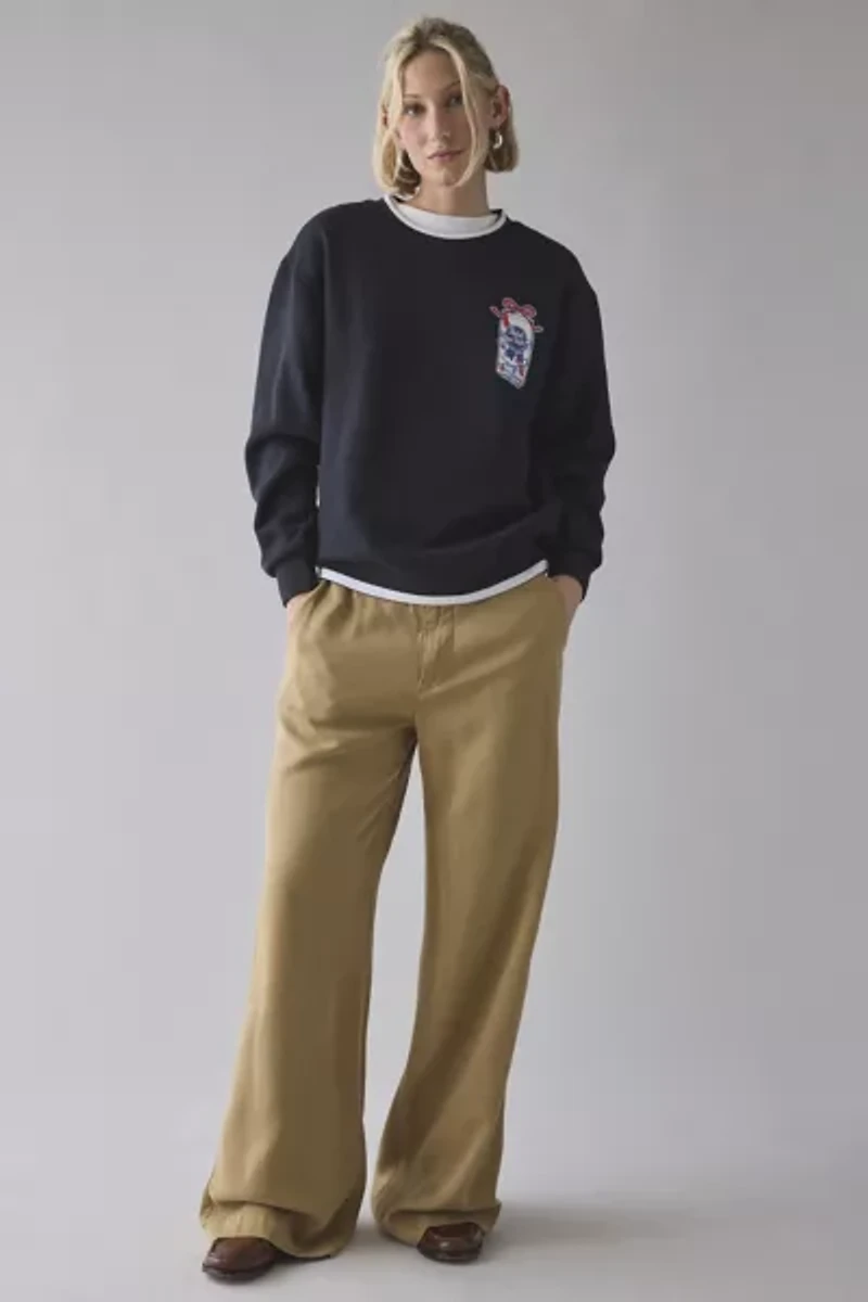 Pabst Blue Ribbon Holiday Lights Graphic Crew Neck Pullover