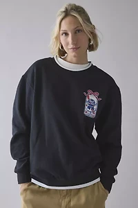 Pabst Blue Ribbon Holiday Lights Graphic Crew Neck Pullover