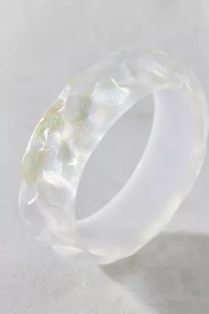 Glitter Resin Bangle Bracelet