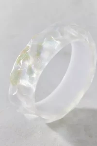 Glitter Resin Bangle Bracelet