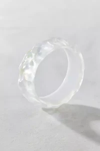 Glitter Resin Bangle Bracelet
