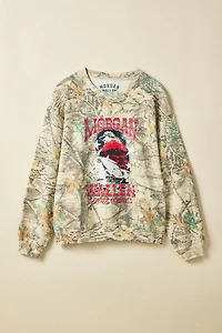 Morgan Wallen Graphic Camo Crew Neck Sweatshirt