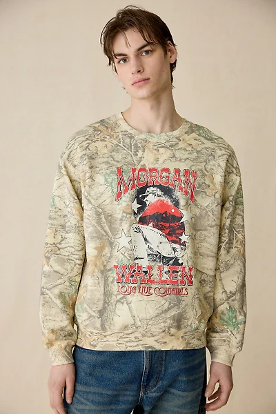 Morgan Wallen Graphic Camo Crew Neck Sweatshirt