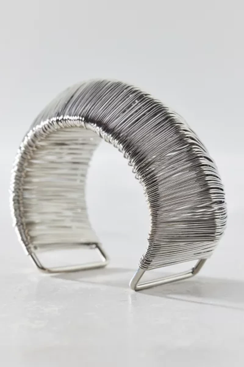Wrapped Wired Cuff Bracelet