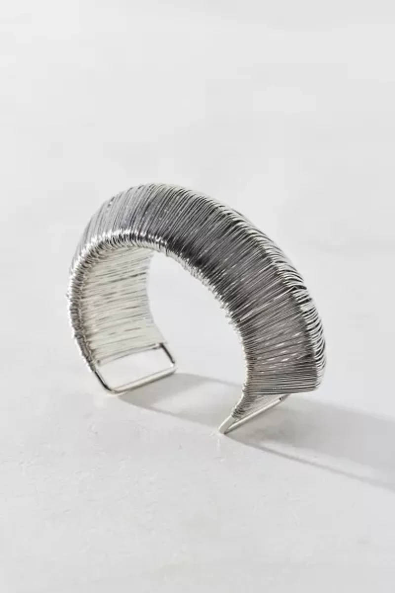Wrapped Wired Cuff Bracelet