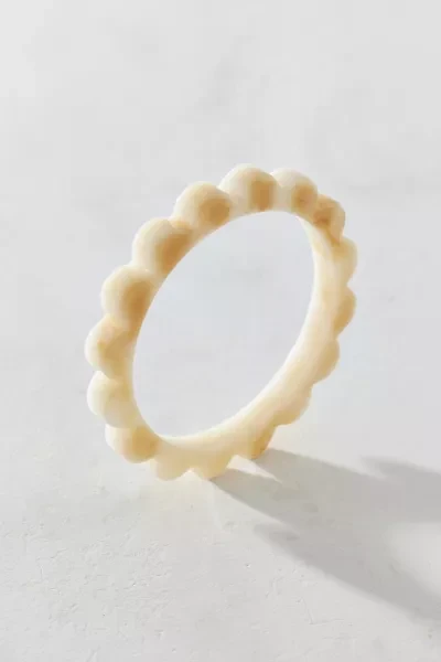 Scalloped Resin Bangle Bracelet