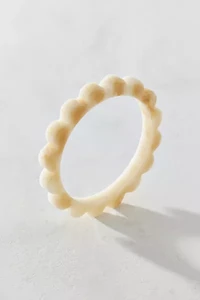 Scalloped Resin Bangle Bracelet