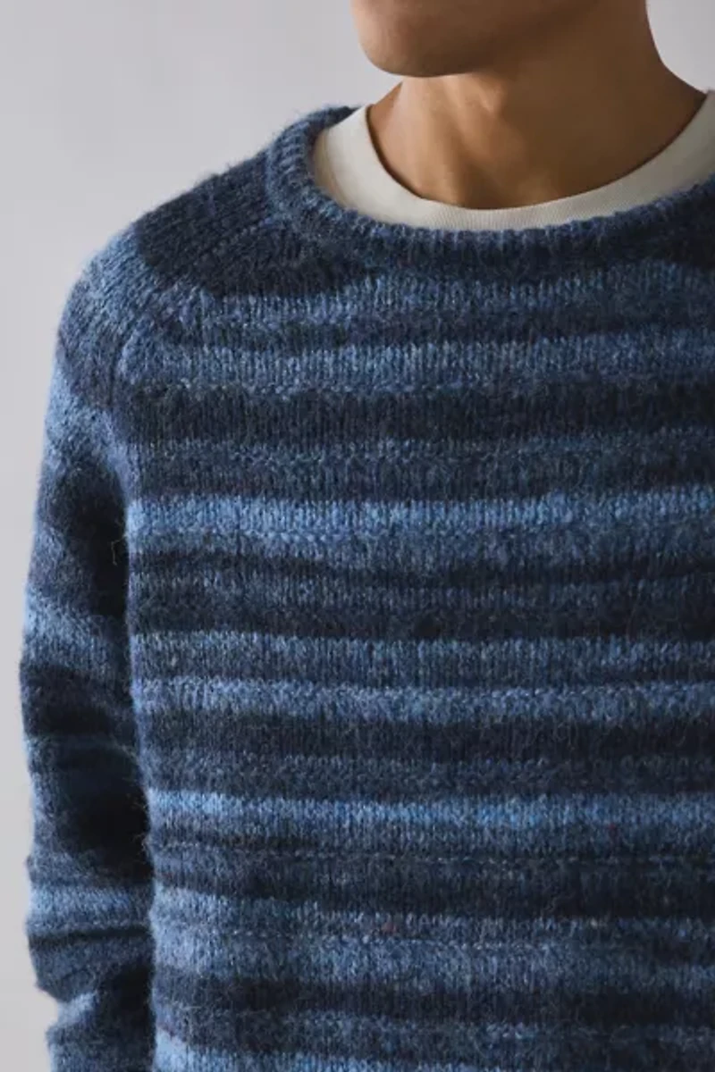 Rhythm Kapu Stripe Knit Crew Neck Sweater