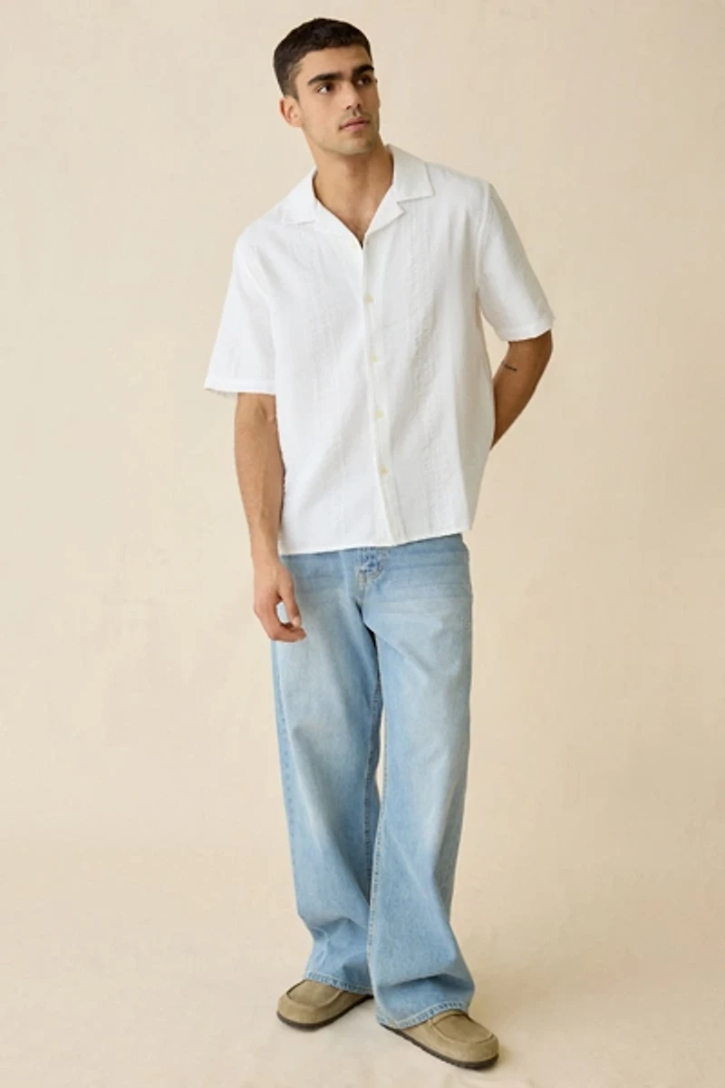 Wax London Didcot Lightweight Short Sleeve Shirt