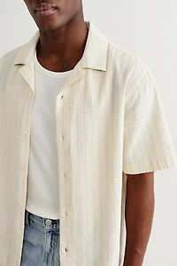 Wax London Didcot Stripe Short Sleeve Shirt