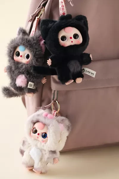 Baby Three Cats & Dogs Series Blind Box Plushie Keychain
