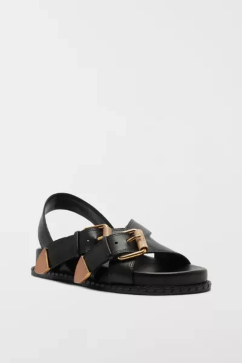 Schutz Patsy Flat Buckled Sandal