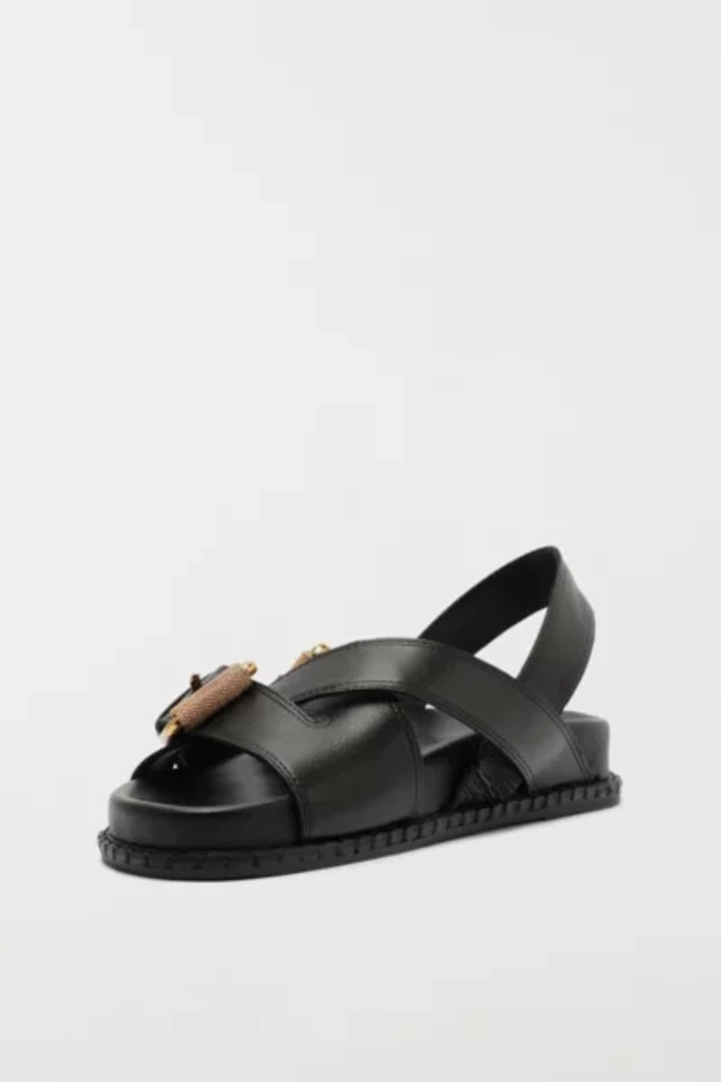 Schutz Patsy Flat Buckled Sandal
