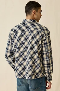 Museum Of Peace & Quiet Plaid Button Down Shirt