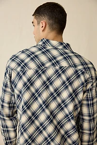 Museum Of Peace & Quiet Plaid Button Down Shirt