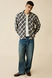 Museum Of Peace & Quiet Plaid Button Down Shirt
