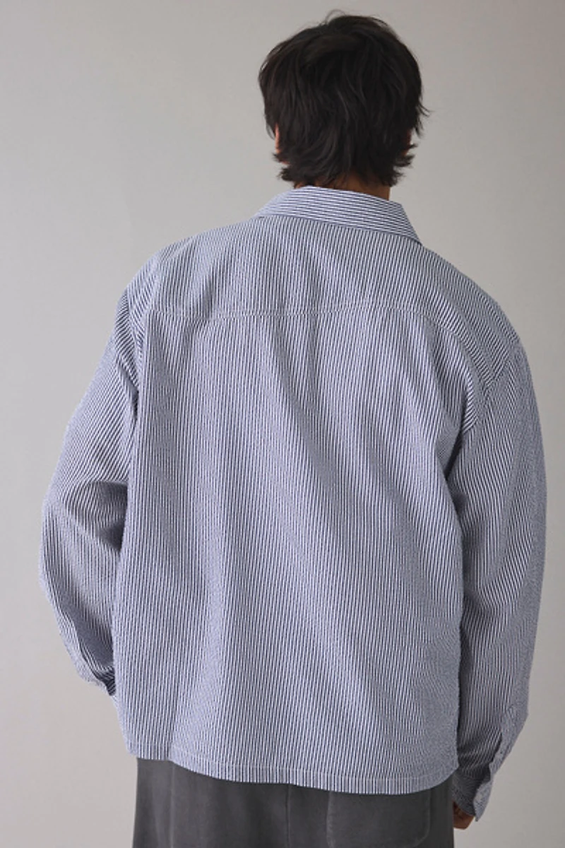 Museum Of Peace & Quiet Textured Stripe Button-Down Shirt