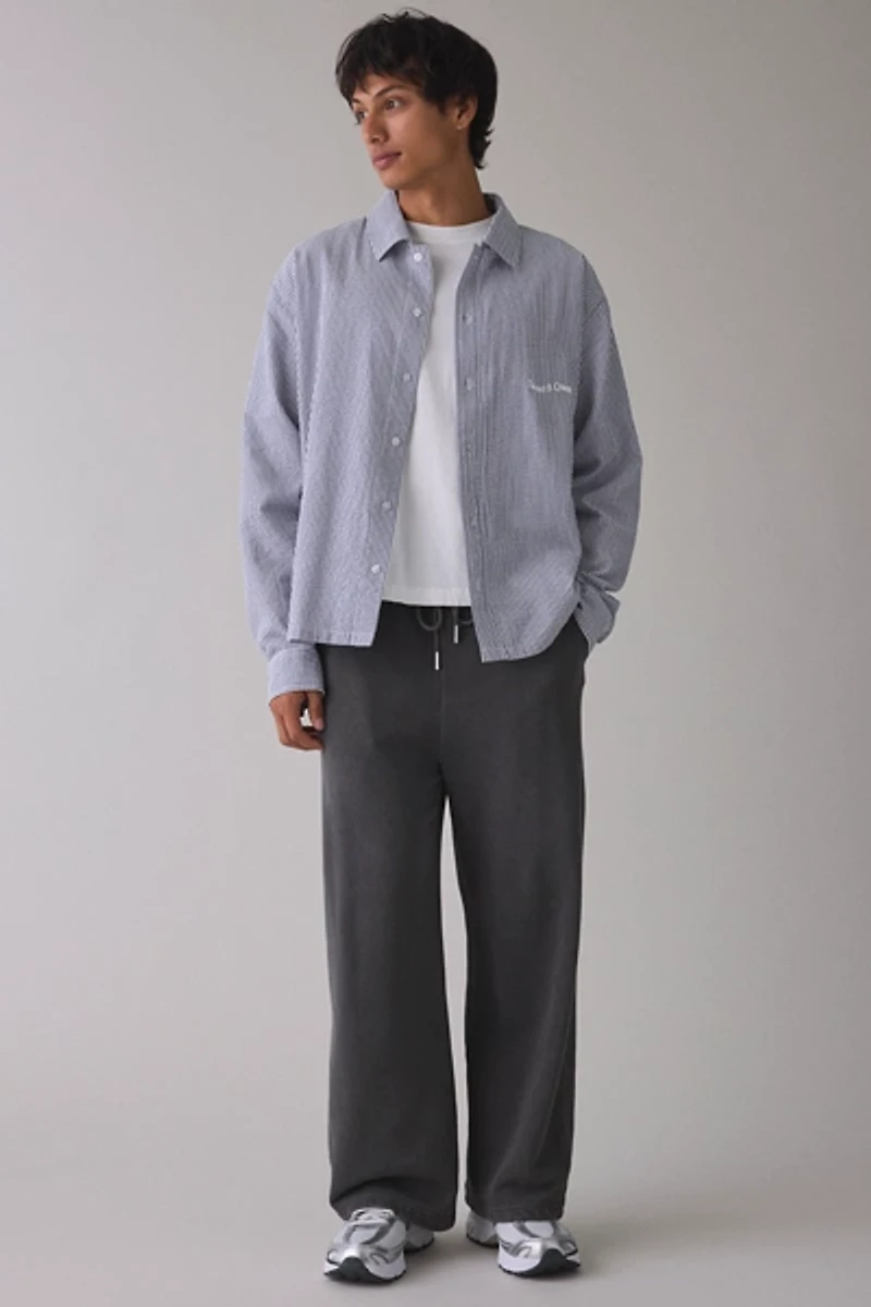 Museum Of Peace & Quiet Textured Stripe Button-Down Shirt