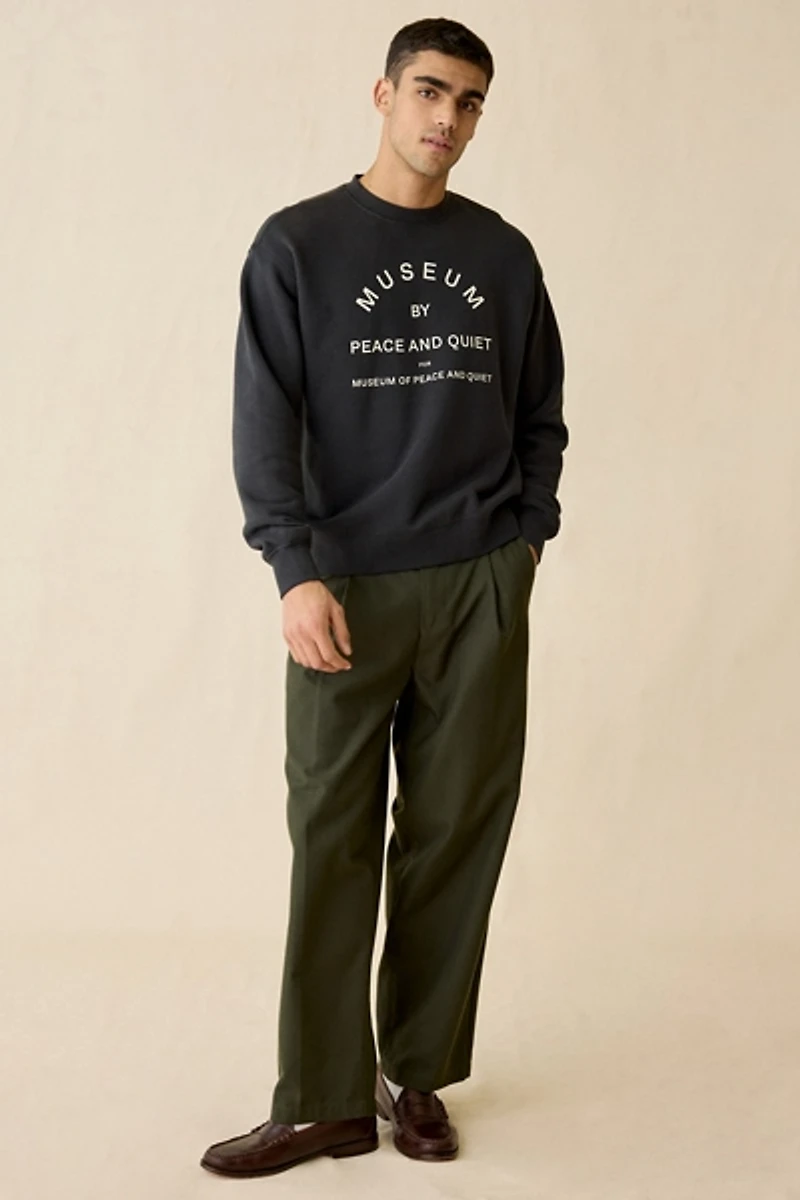 Museum Of Peace & Quiet By PQ Crew Neck Sweatshirt