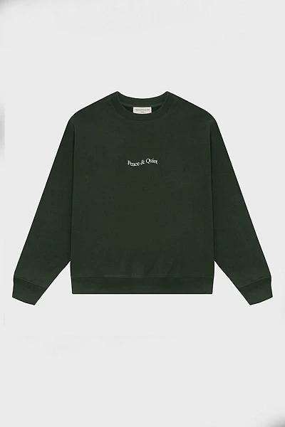 Museum Of Peace & Quiet Wordmark Logo Lightweight Crew Neck Sweatshirt