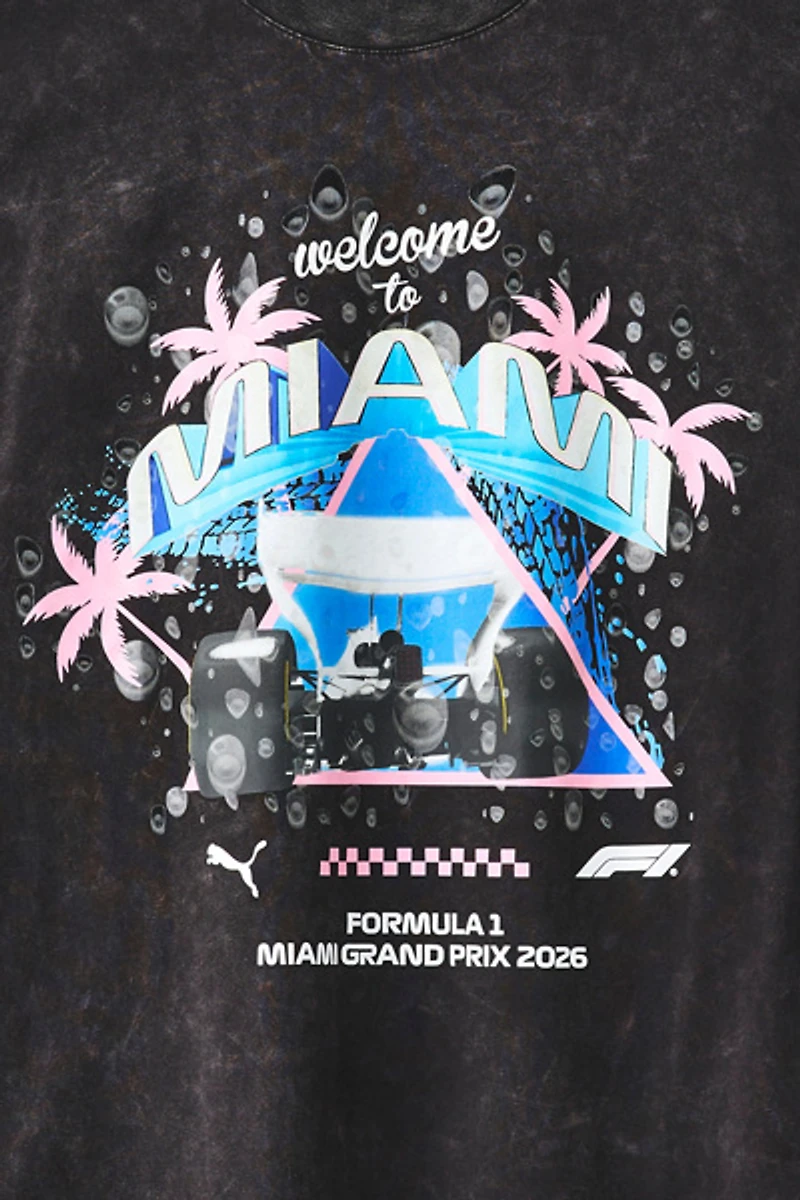 Puma Formula 1 Miami Graphic Washed Tee