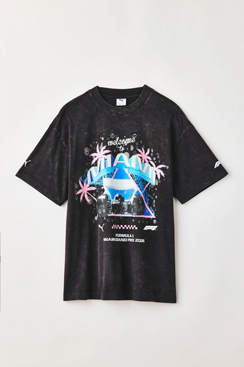 Puma Formula 1 Miami Graphic Washed Tee