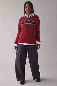 ReMADE By UO Remnants Pinstripe Pull-On Wide Leg Pant