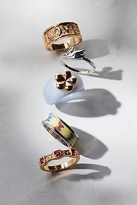 Love & Butterflies Ring Set