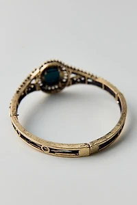 Victorian Swan Cameo Stretch Bangle Bracelet