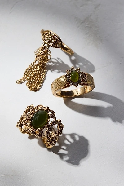 Victorian Tassel Ring Set