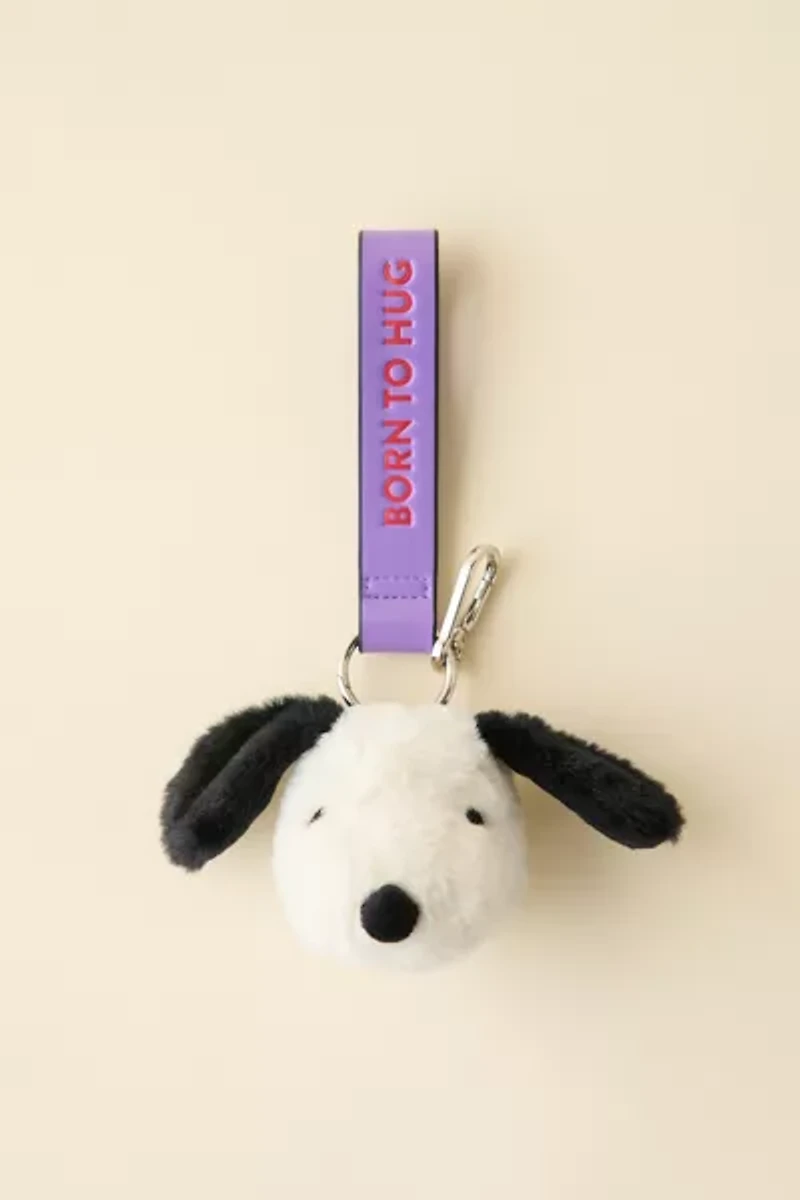 Bon Ton Toys Peanuts Snoopy Fuzzy Plushie Keychain