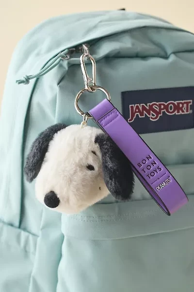 Bon Ton Toys Peanuts Snoopy Fuzzy Plushie Keychain