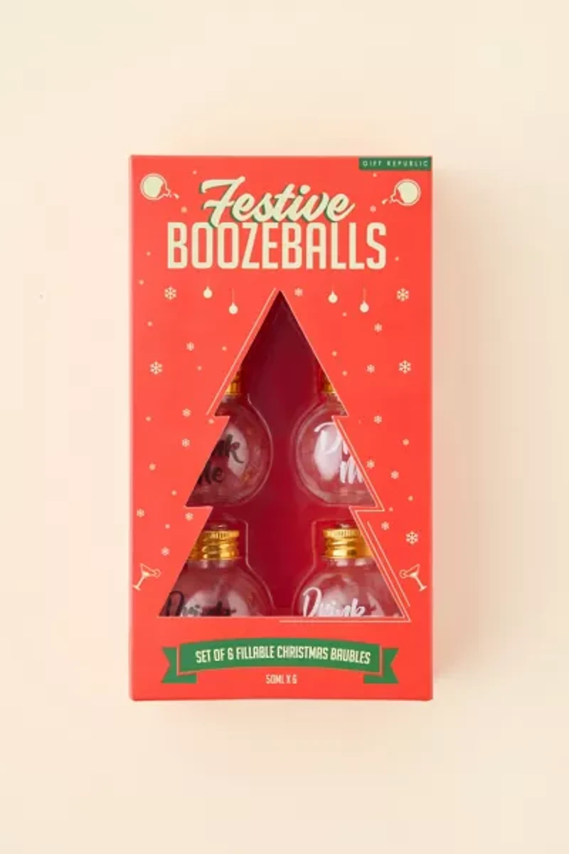 Festive Booze Balls Ornament Set