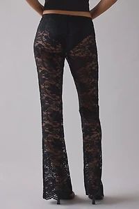 Kimchi Blue Aura Sheer Lace Flare Pant