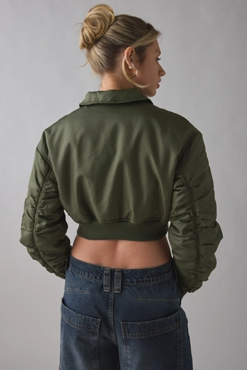 Lioness Essential Cropped Bomber Jacket