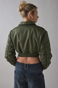 Lioness Essential Cropped Bomber Jacket